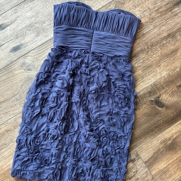 JS Collections Strapless Purple Mini Dress Women's Size 4 - Picture 5 of 5